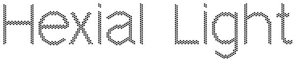 Hexial Light Font