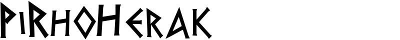 PiRhoHerak Font