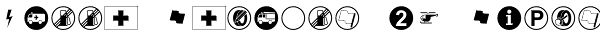Rally Symbols 2D Signs Font