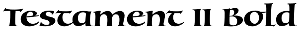 Testament II Bold Font