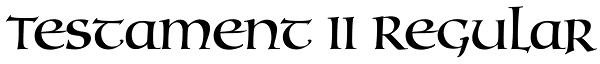 Testament II Regular Font
