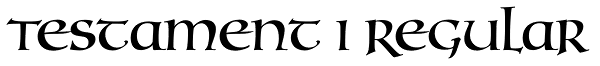 Testament I Regular Font
