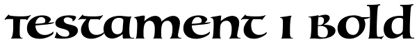Testament I Bold Font