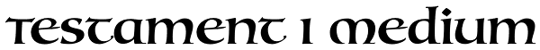 Testament I Medium Font