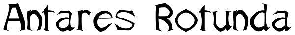 Antares Rotunda Font
