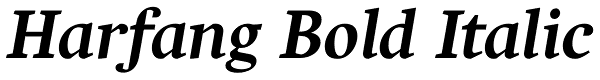 Harfang Bold Italic Font