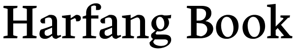 Harfang Book Font