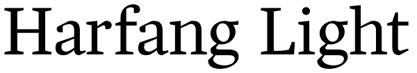 Harfang Light Font