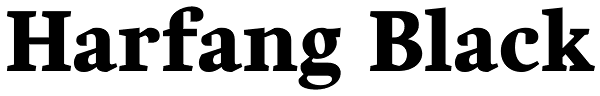 Harfang Black Font