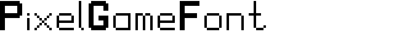 PixelGameFont Font