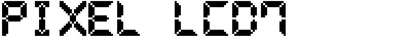 Pixel LCD7 Font