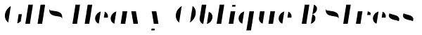 GHS Heavy Oblique B Stress Font
