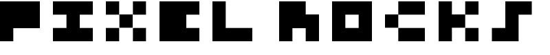 Pixel rocks Font