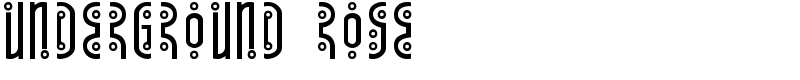 Underground Rose Font