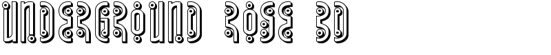Underground Rose 3D Font