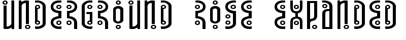 Underground Rose Expanded Font