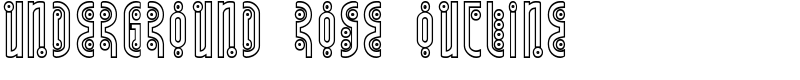 Underground Rose Outline Font