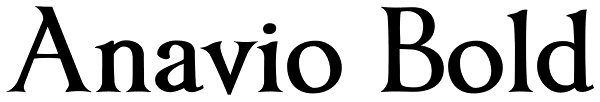 Anavio Bold Font