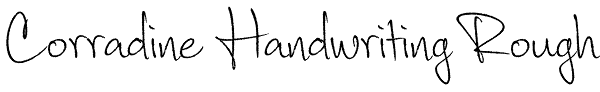 Corradine Handwriting Rough Font