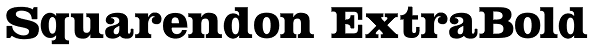 Squarendon ExtraBold Font