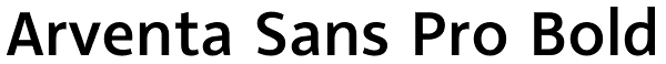 Arventa Sans Pro Bold Font