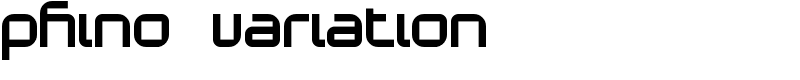 Phino Variation Font