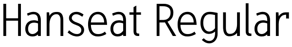 Hanseat Regular Font