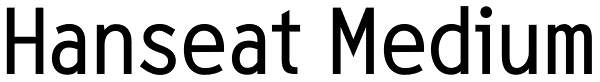 Hanseat Medium Font