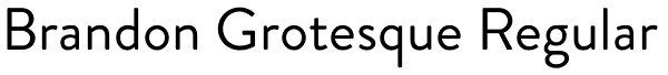 Brandon Grotesque Regular Font
