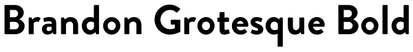 Brandon Grotesque Bold Font