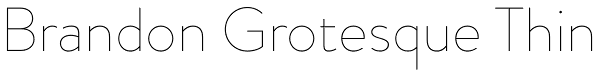 Brandon Grotesque Thin Font