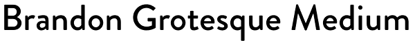 Brandon Grotesque Medium Font