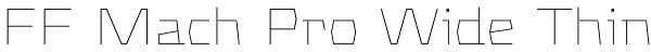 FF Mach Pro Wide Thin Font