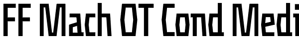 FF Mach OT Cond Medi Font