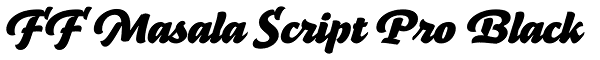 FF Masala Script Pro Black Font