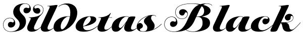 Sildetas Black Font