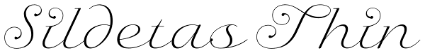 Sildetas Thin Font