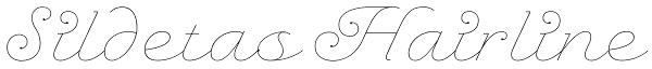 Sildetas Hairline Font