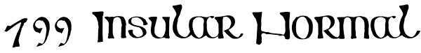 799 Insular Normal Font