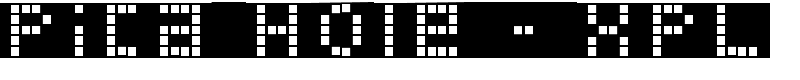 Pica Hole - XPL Font