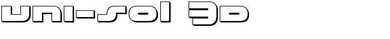 uni-sol 3D Font