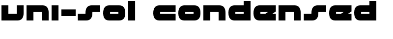 uni-sol Condensed Font