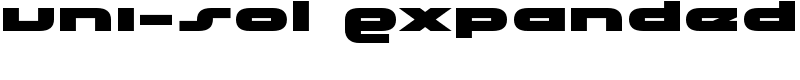 uni-sol Expanded Font