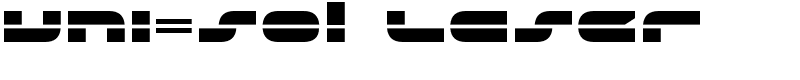uni-sol Laser Font