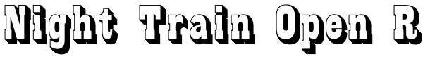 Night Train Open R Font