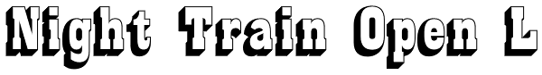 Night Train Open L Font