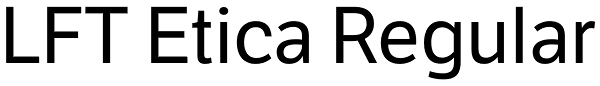 LFT Etica Regular Font