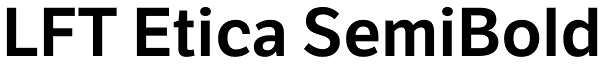 LFT Etica SemiBold Font