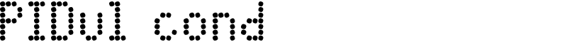 PIDvl cond Font