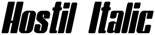 Hostil Italic Font